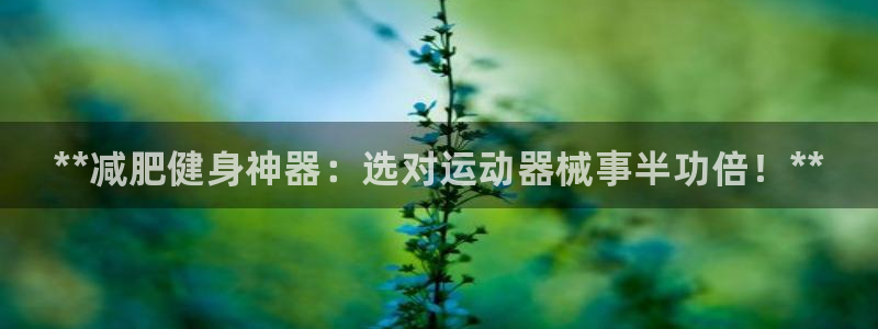 尊龙凯时链接:**减肥健身神器:选对运动器械事半功倍!**